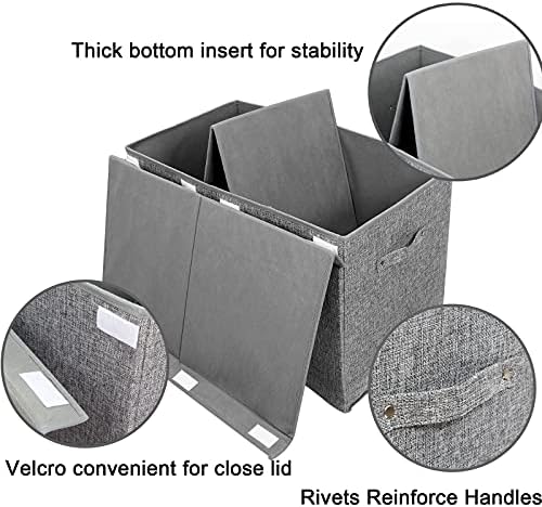 Large Toy Box Storage with Lid, Collapsible Sturdy Toy Chest Storage Bin - Image 3