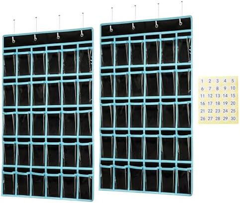 KEEPJOY Classroom Pocket Chart Organizer, Cell Phones Calculator Holder by KEEPJOY