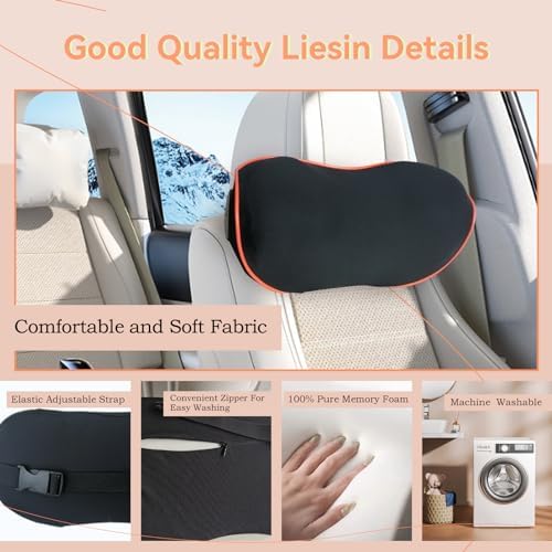 SPRFUFLY Really Comfy Car Headrest Pillow, Soft Car Neck Pillow - Image 3