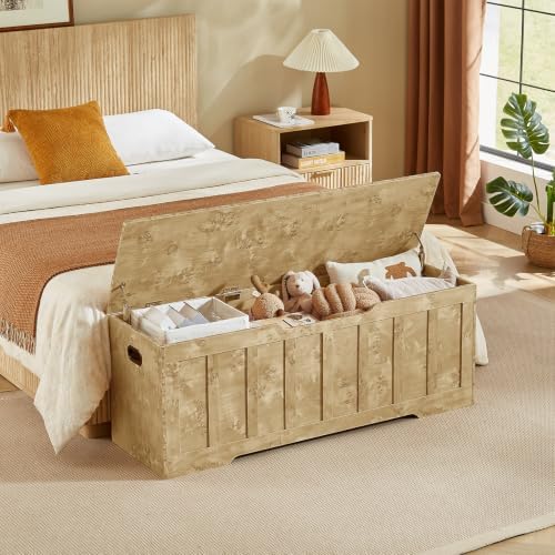 VANKILEY 51.2" Storage Chest Extra Large, Wooden Storage Bench - Image 4