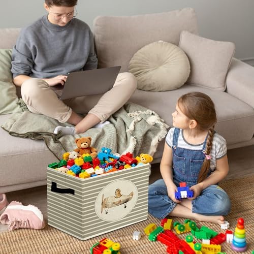Rustic Golden Retriever Airplane Storage Bins Boxes - Image 4