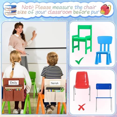 gisgfim 12 Pcs Small Chair Pockets - Image 6