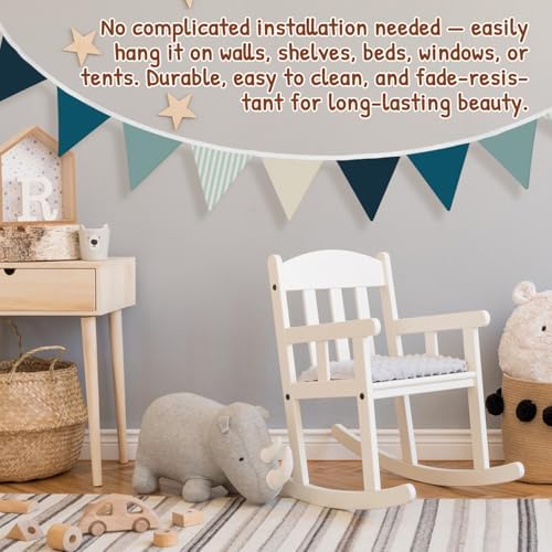 Boys Room Wall Art Decor, Flags 11Ft Bunting Flags Fabric - Image 5