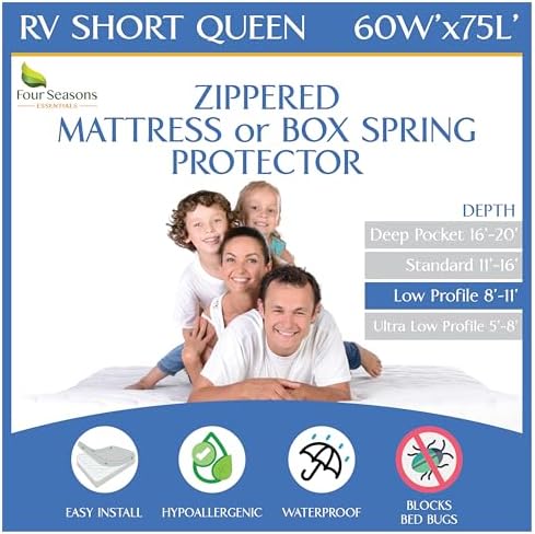 RV Short Queen Mattress Protector by FourSeasonsEssentials