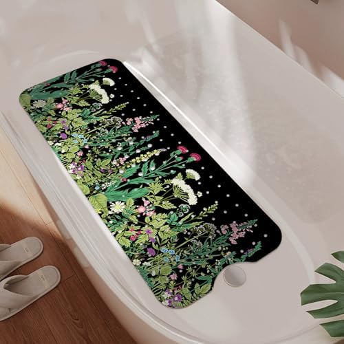 Non Slip Bathtub Mat, Flower Bath Mat by Unknown