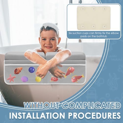 Comfortable Bath Kneeler Set Foldable Non Slip Bath Elbow Rest Pad - Image 7