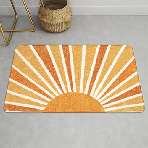 Lahome Boho Sun Print Area Rug 2x3, Small Washable Rug - Image 4
