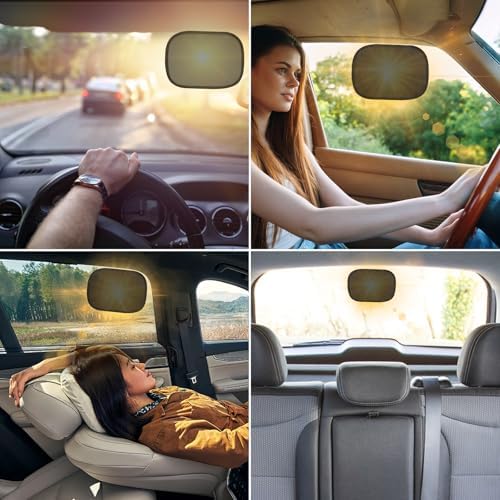 Car Window Shades, 2 Packs Mini Car Sun Shade - Image 6