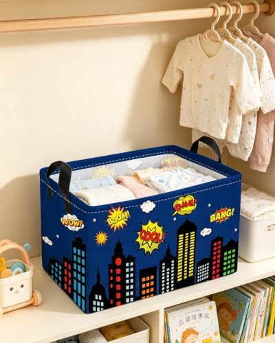 Essme Rectangular Spider Basket, Kids Storage Bins Organizer - Image 5