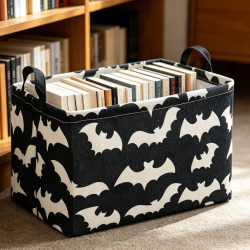 Rectangle Storage Basket with Handles, Collapsible Storage Bin, Books Box - Image 2