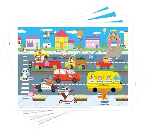 Disposable Placemats for Baby Toddlers, Sticky Plastic Kids Placemats for by CartaChic