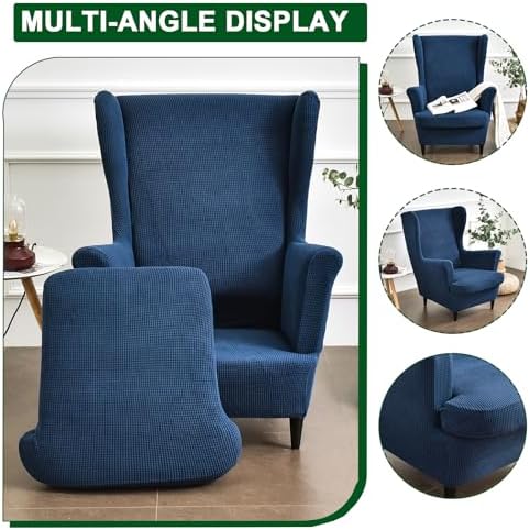 CRFATOP Wingback Chair Covers Wing Armchair Slipcovers - Image 3