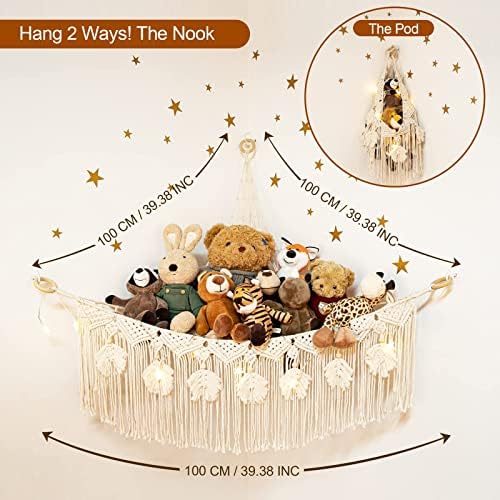 Macrame Stuffed Animal Storage - Image 4