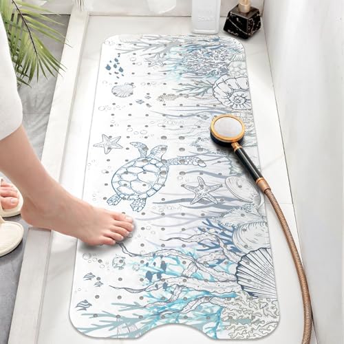Sea Turtle Bathtub Mat Non Slip, Cute Baby Bath Mat - Image 2