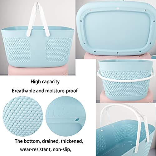 Shower Caddy Basket, Portable Large Capacity Thickened Plastic Organizer - Image 6