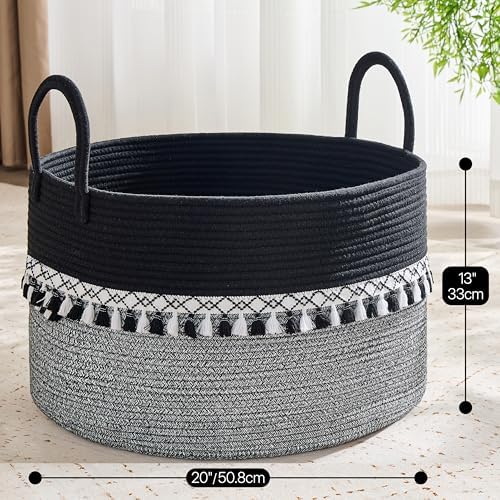KAKAMAY Large Blanket Basket - Image 3