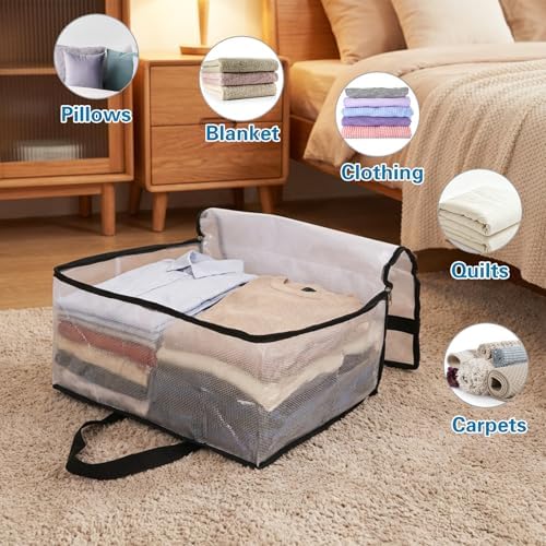 Fixwal Storage Bags 4 Pack 40L Mesh Clear - Image 5