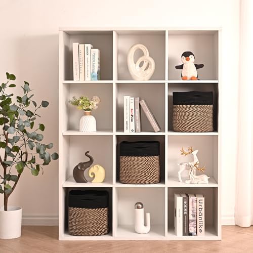 ICERZCZ 11 Inch Cube Storage Bins, Storage Cube Organizer Bins, Woven Cotton - Image 3