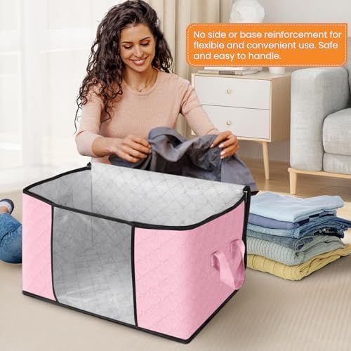 Fab totes 4 Pack Storage Bags for Clothes Blanket Storage Bins - Image 3