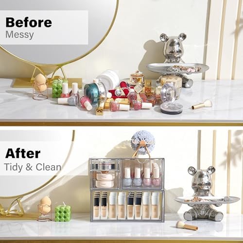 Prsildan Acrylic Drawer Makeup Organizer - Image 4