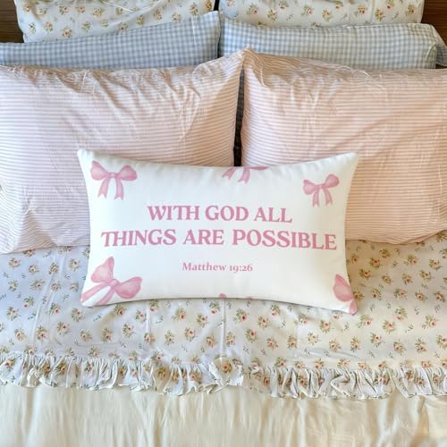 Pink Decorative 12x20 Throw Pillow Cover - Image 2