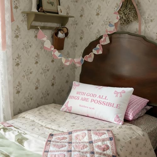 Pink Decorative 12x20 Throw Pillow Cover - Image 4