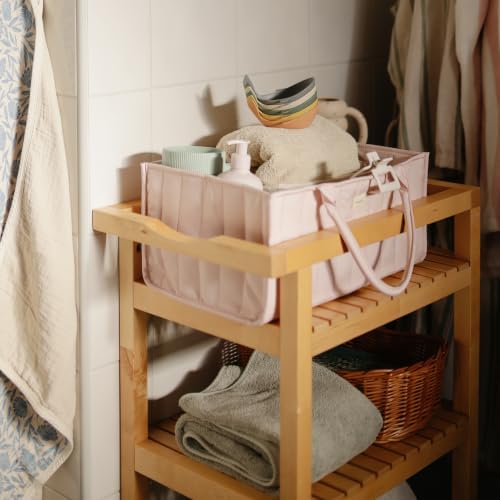mushie Baby Diaper Caddy | Newborn Essentials Organizer - Image 5