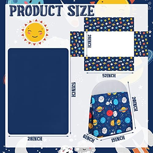 Rtteri 4 Pieces Baby Crib Bedding Set, Standard Nursery Size Soft - Image 3