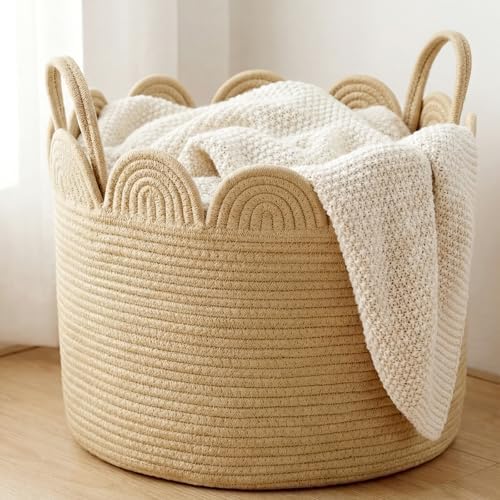 LemonRoad Round Woven Basket Brown by Unknown