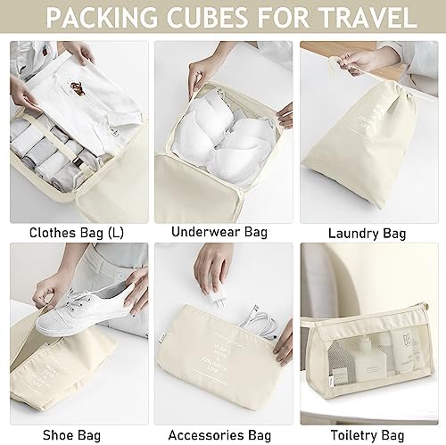 KPX 8 Set Packing Cubes for Travel, Luggage Packing Organizers Accessories - Image 4