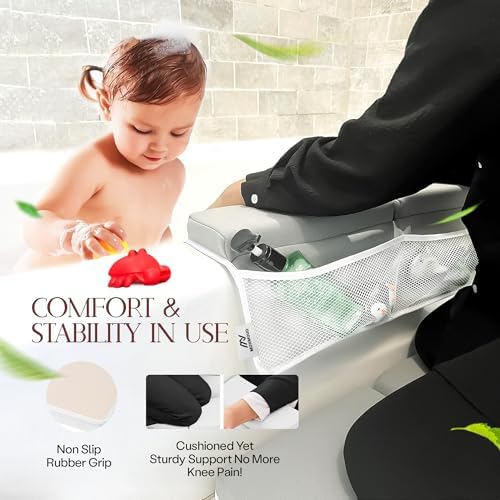 Comfortable Baby Bath Kneeler and Elbow Rest Pad Set — Kneeling Pad - Image 6