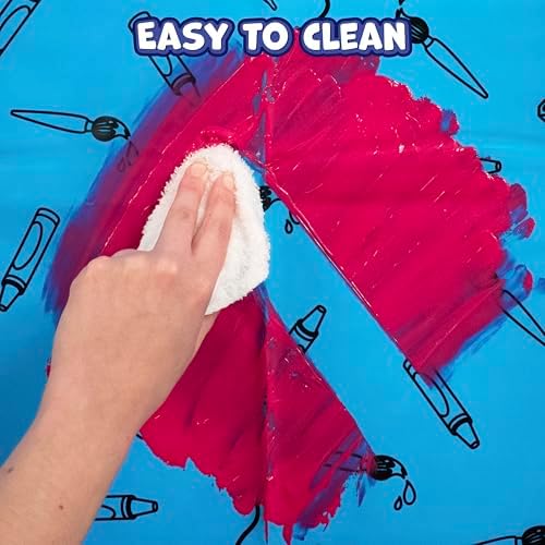 READY 2 LEARN Splat Mat for Crafting, Waterproof Table & Floor Protector - Image 4