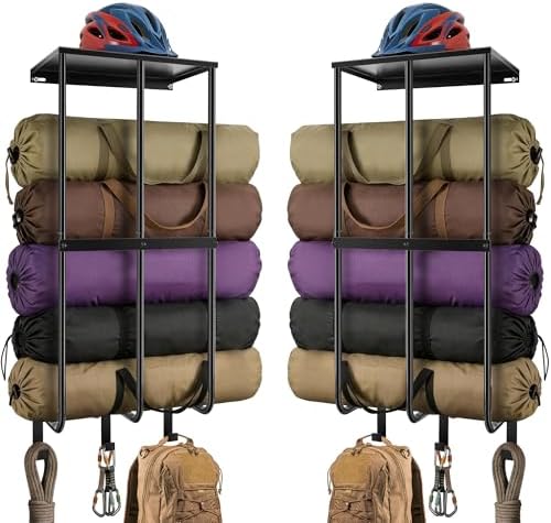 2 Pack Camping Chair Storage for Garage, Metal Camping Chair Rack for Garage by WAUTENANTY
