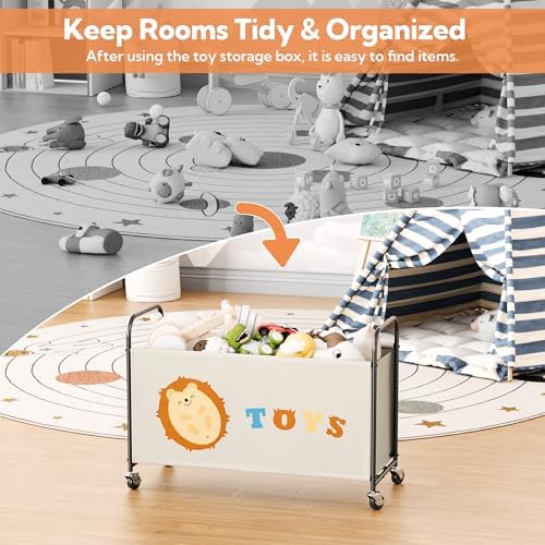 GRANNY SAYS 135L Large Toy Box for Girls, Toy Chest Storage - Image 5