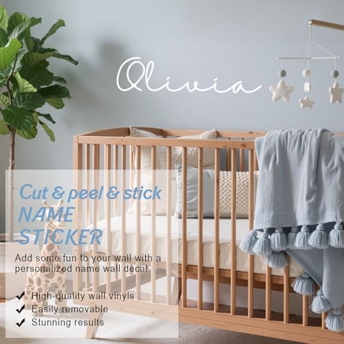 Boao Personalized Name Letter Wall Decal, Romantic Swirl - Image 4