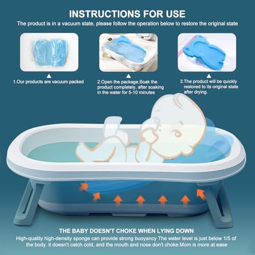 Soft Infant Bath Sponge Elephant Baby Bath Mat Newborn Comfy Foam Skid-Proof - Image 4