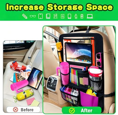 Car Organizer Kick Mats Back Seat Protector, Car Back Seat Organizer - Image 2