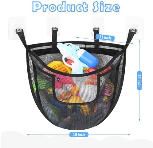 Bath Toy Storage, Bath Toy Organizer, Bath Toys Bag Tub Toy Net - Image 2