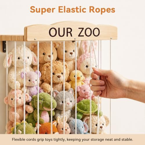 Stuffed Animal Storage Organizer: Wall Mount 3-Tier Display Holder - Image 6
