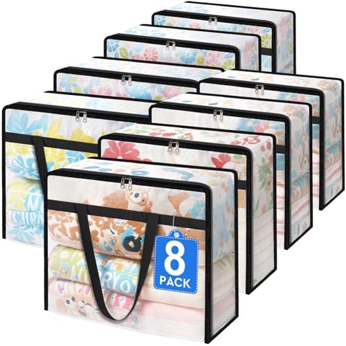 TasticTotes 8 Pack Clear Storage Bags by Unknown