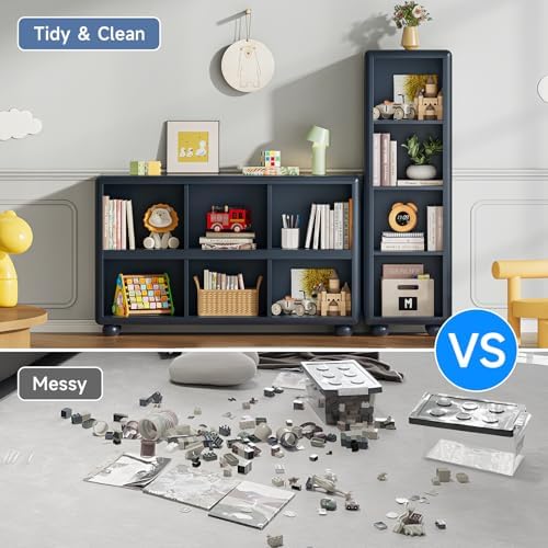 ONBRILL Kids Bookshelf with 6 Cube Storage, Toy Storage Organizer - Image 6