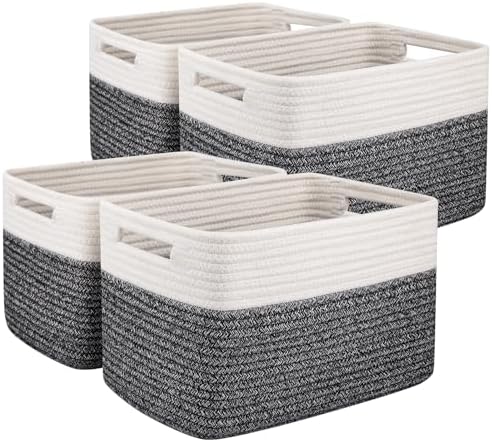 OIAHOMY 4 Pack Storage Basket, Closet Organizer by MasterofSpaceOptimization