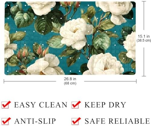 Non Slip Bathtub and Shower Mat 26.8x15.1 inch, Bath Mat - Image 3