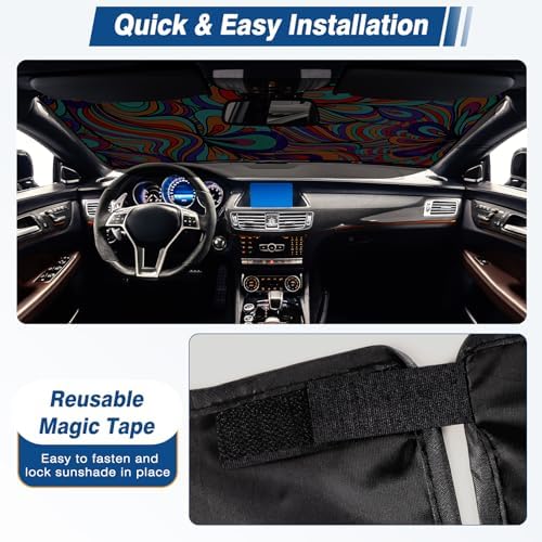 Car Windshield Sun Shade UV Reflector Foldable Front Window SUV - Image 5