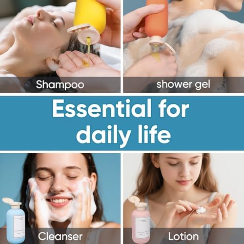 4 PACK Travel Shampoo Bottle, Empty Plastic Squeeze Bottles 6.8oz - Image 6