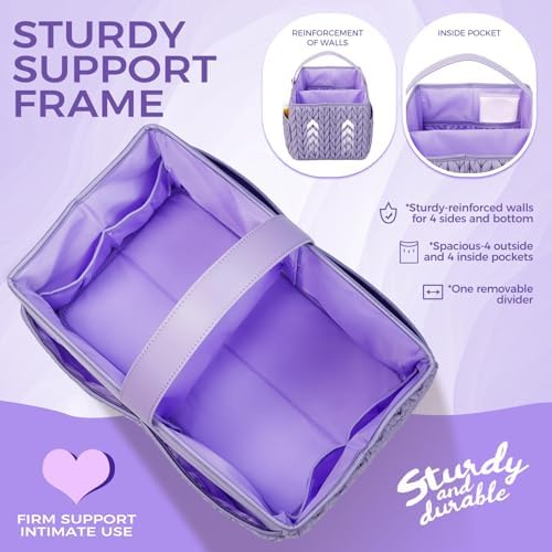 Luxurious Baby Diaper Caddy, Nursery Storage Basket - Image 2