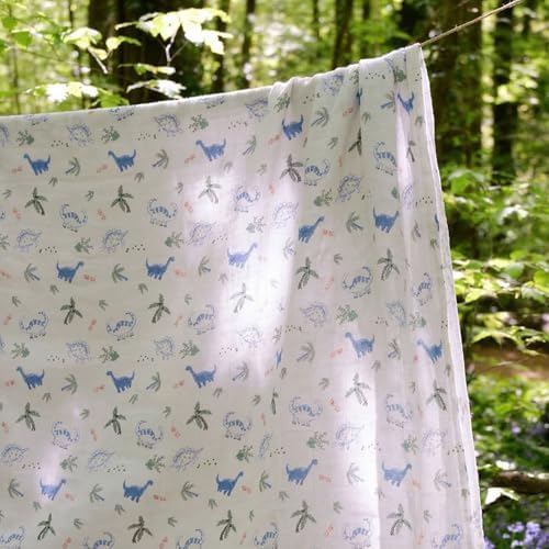 GLLQUEN BABY Muslin Swaddle Blankets 4Pk Receiving Blanket Large 35" x 40" - Image 5