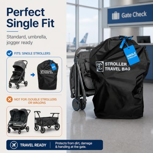 Heavy Duty Single Stroller Gate Check Bag - Image 2