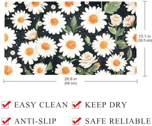 Non Slip Bathtub and Shower Mat 26.8x15.1 inch, Bath Mat - Image 4