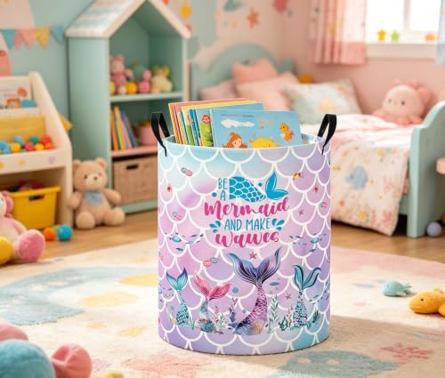 Baby Laundry Basket Baby Nursery Hamper Kids Laundry Basket Toy Storage Bin - Image 6